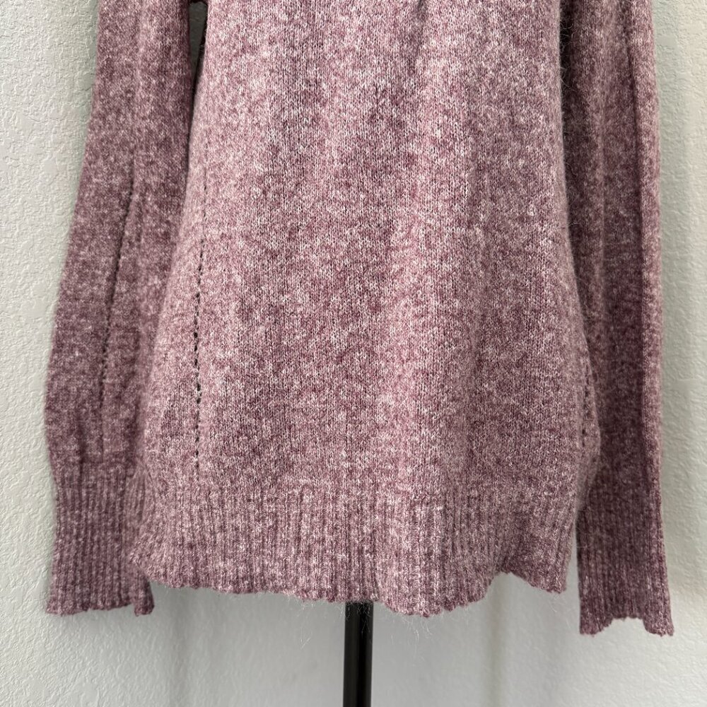 PRANA Mohair Wool Sweater Heather Marled Purple XL - Picture 11 of 15